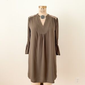 Embroidered Velvet Bell Sleeve Dress Carolina Belle Sz 8 Boho Fairycore Witchy